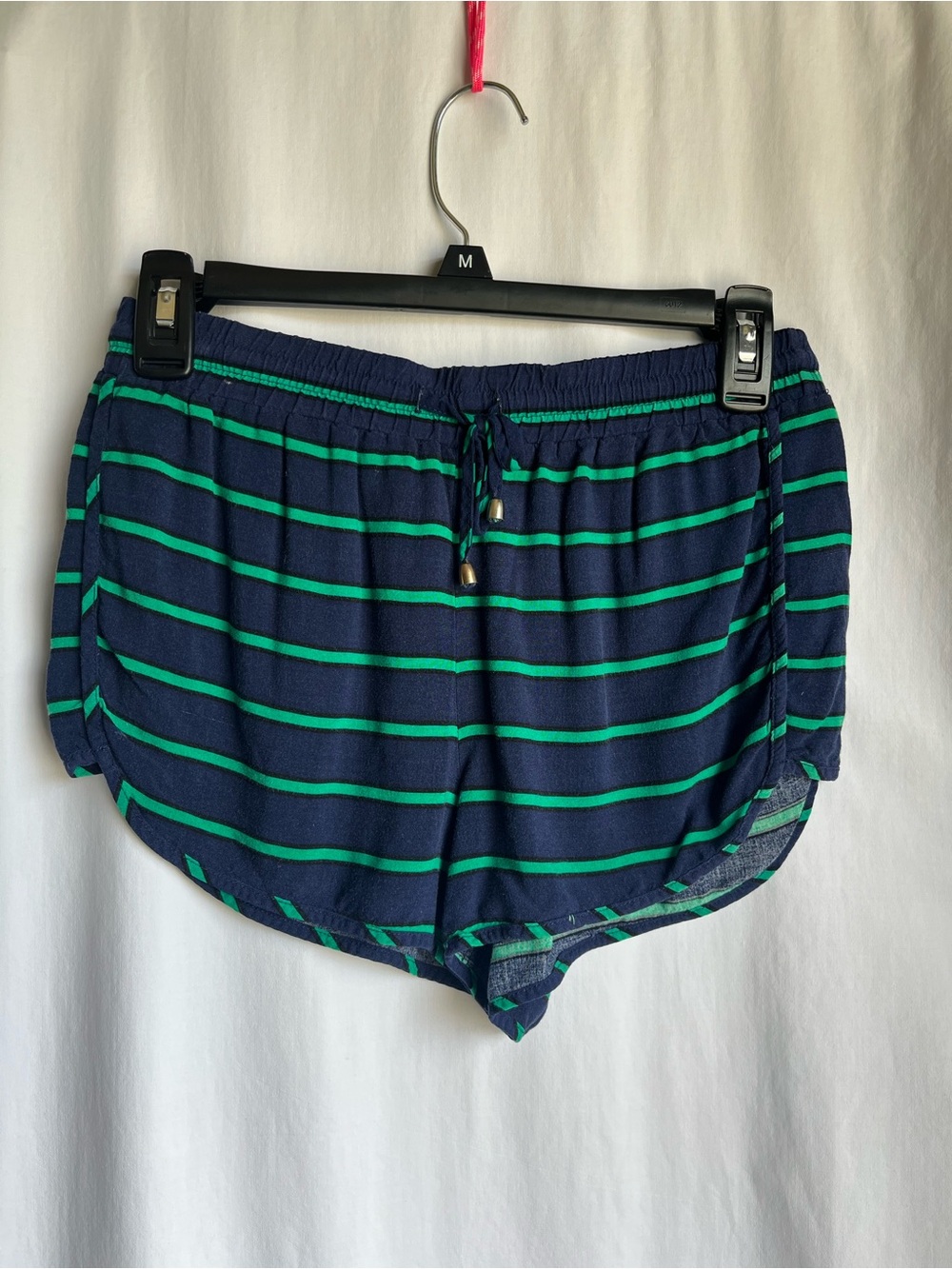 Forever 21 Navy & Green Striped soft Shorts